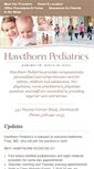 Mobile Screenshot of hawthornpediatrics.com