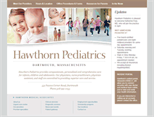 Tablet Screenshot of hawthornpediatrics.com